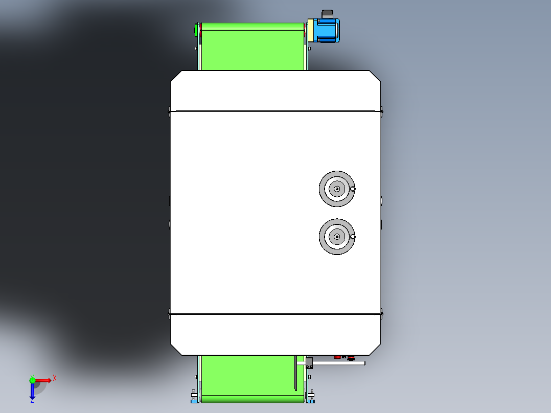 拉丝辊式拉丝机sw16可编辑俯视图