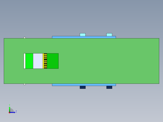 曲轴锻造剪切设备3D数模图纸 Solidworks设计左视缩略图