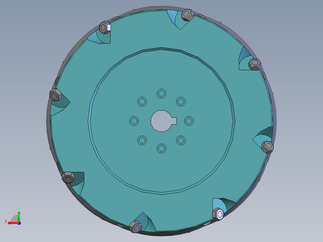 麦克纳姆轮3D图纸 G991后视图
