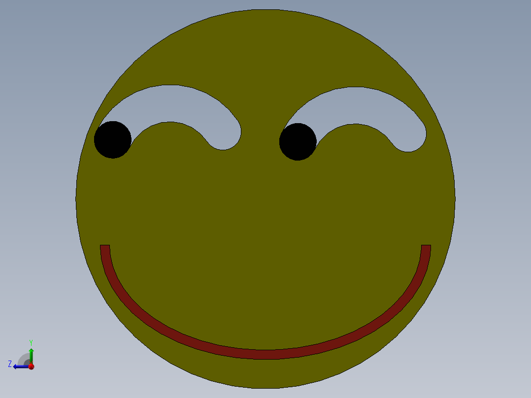 滑稽表情右视图