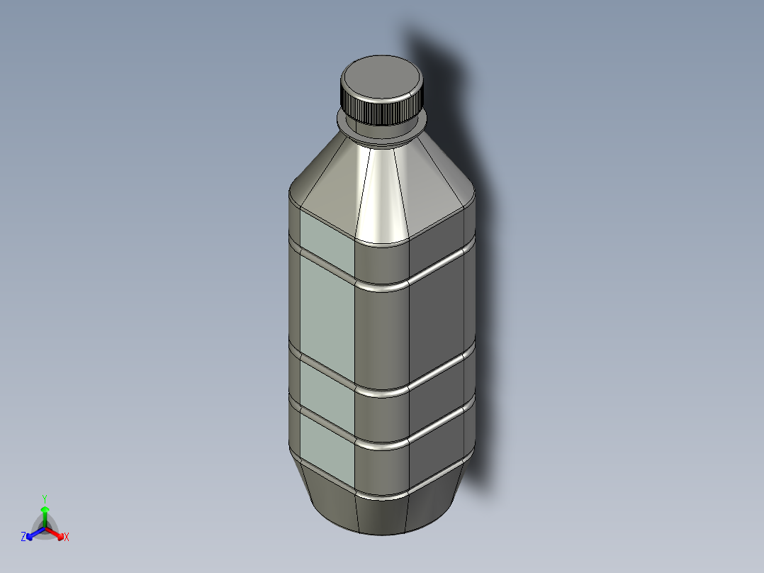 方形带圆角塑料瓶