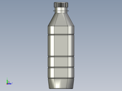 方形带圆角塑料瓶左视缩略图