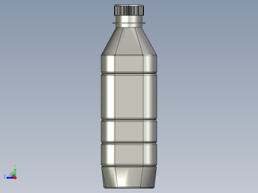 方形带圆角塑料瓶右视缩略图