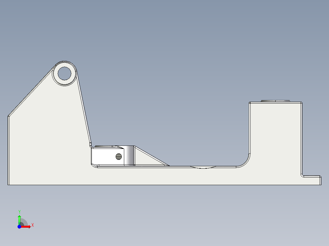 围绕连杆 固定装置前视图