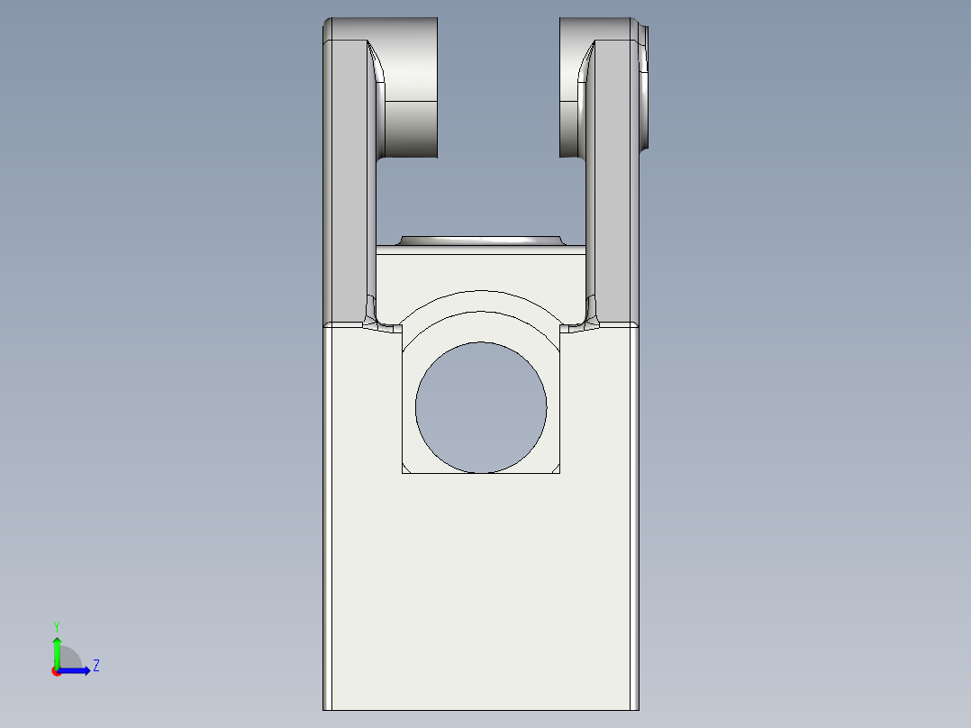 围绕连杆 固定装置左视图