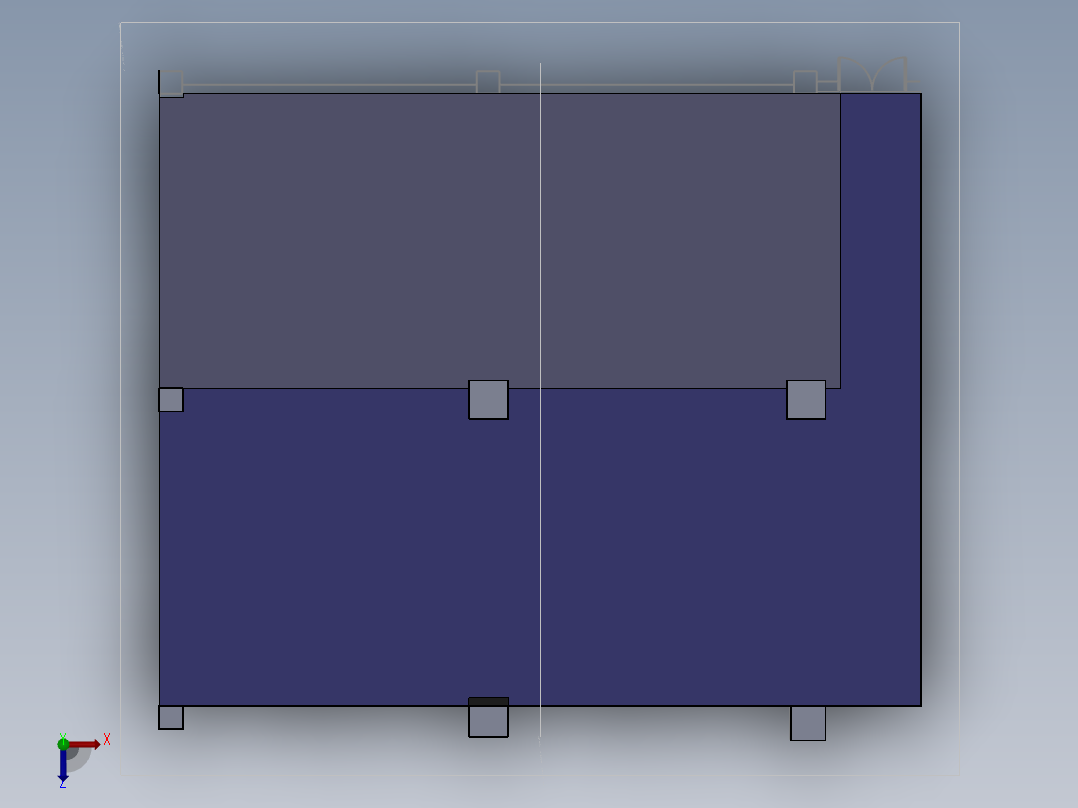 万达广场1F一角俯视图