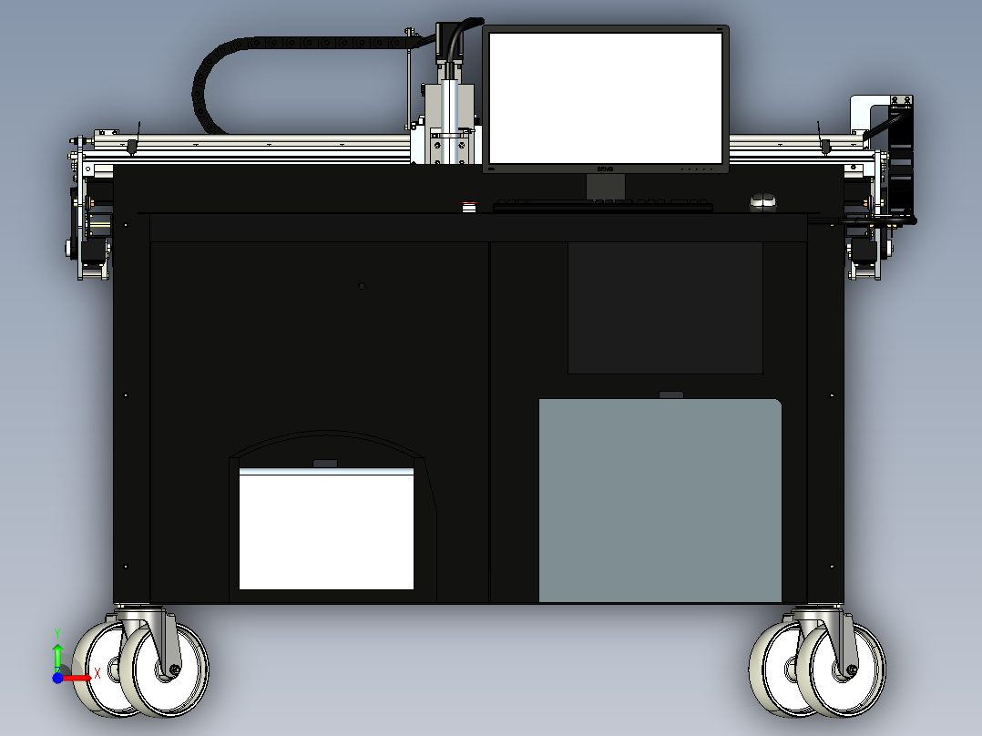 CNC等离子切割机前视图