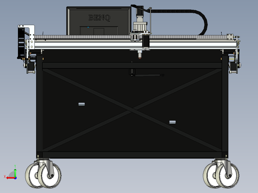 CNC等离子切割机后视图