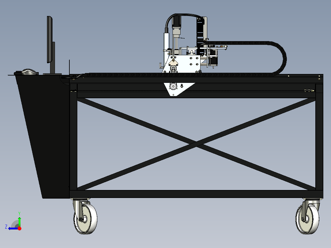 CNC等离子切割机右视图