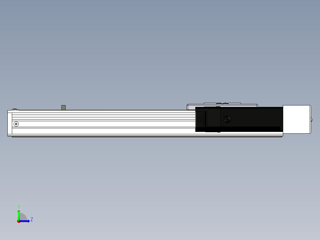 Toyo东佑达直线模组-ECH6-250-BR+煞車左视图