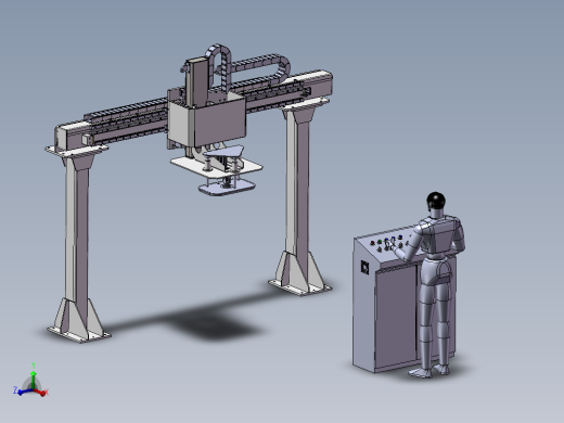 吸盘搬运机械手三维建模图纸