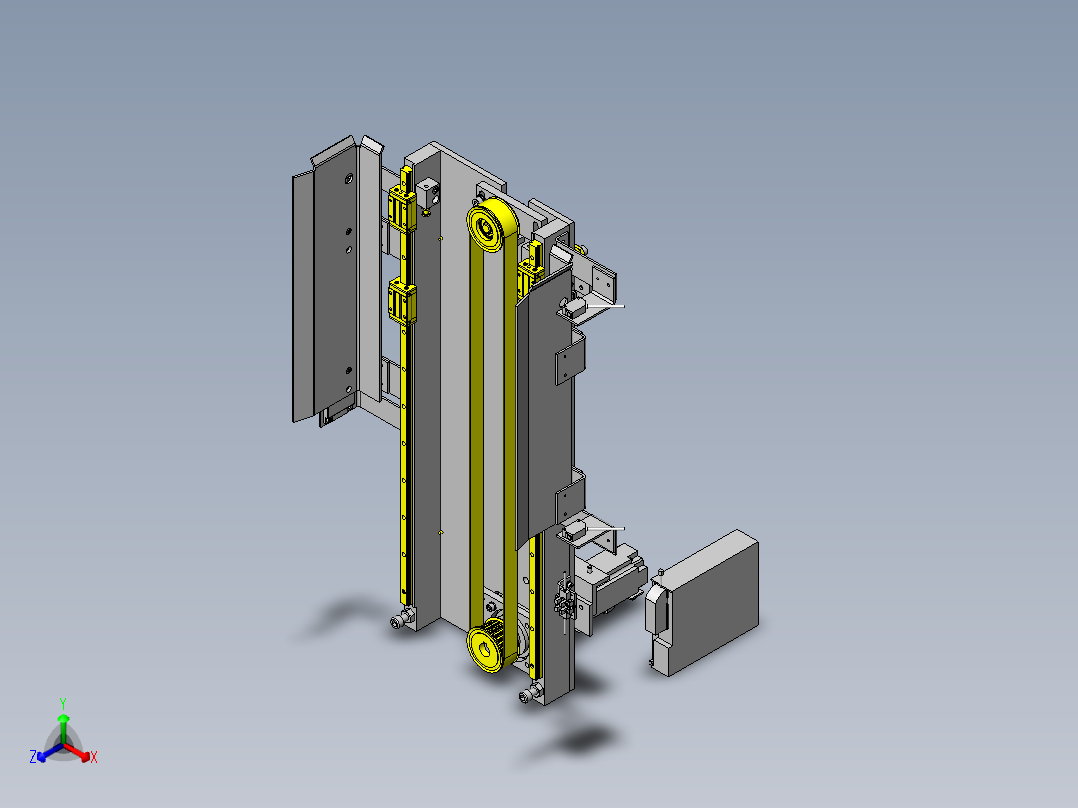 常用机械结构 (497)正等轴测图