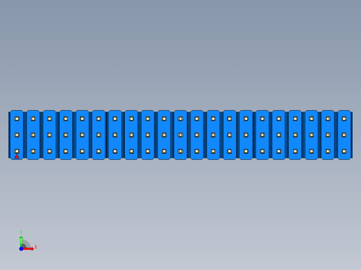 彩色公头100mil（2.54mm）系列-DS1021_blue_3x21p_100mil_Type43_rev1.0前视缩略图