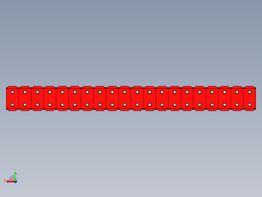 彩色公头100mil（2.54mm）系列-DS1021_red_2x20p_100mil_Type1_rev1.0后视缩略图