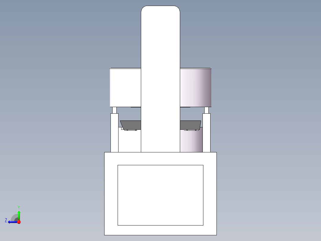 物料搅拌混合机右视图