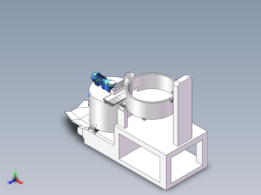 物料搅拌混合机正等轴测缩略图