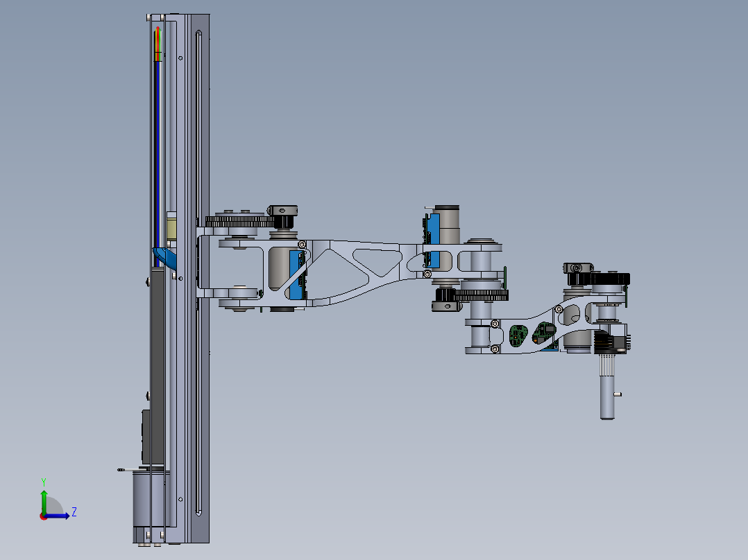 四轴机械臂--stp左视图