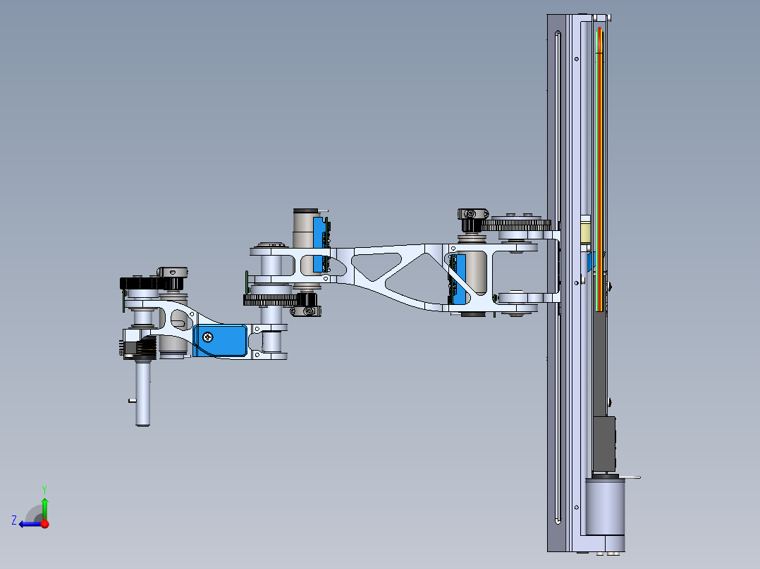 四轴机械臂--stp右视图