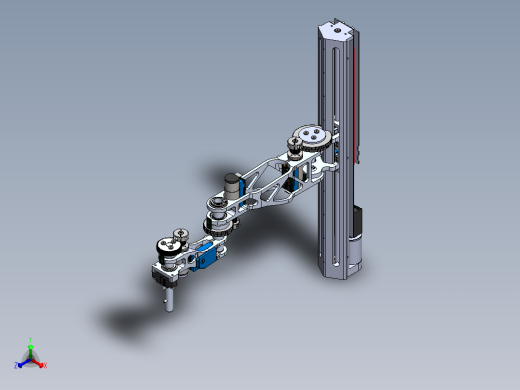 四轴机械臂--stp正等轴测缩略图