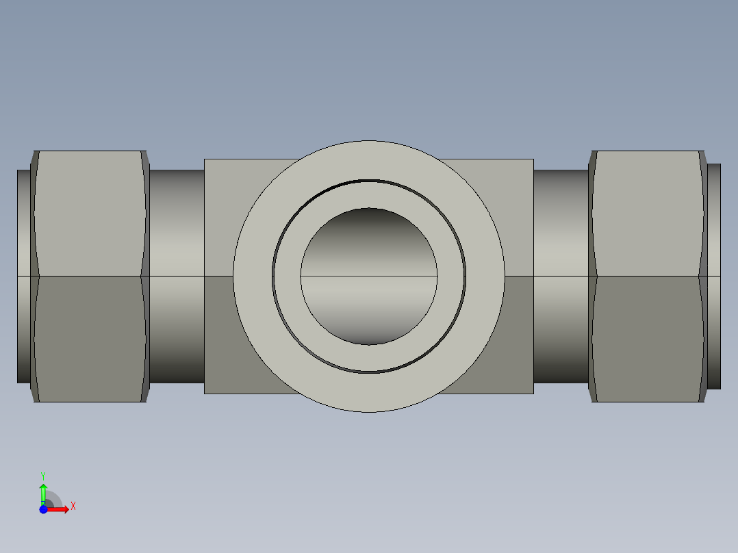 卡套式工业通用硬管接头20_obu-s前视图