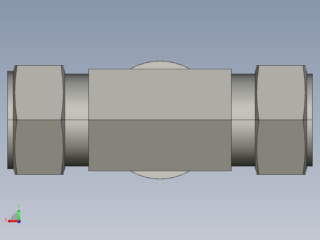 卡套式工业通用硬管接头20_obu-s后视图
