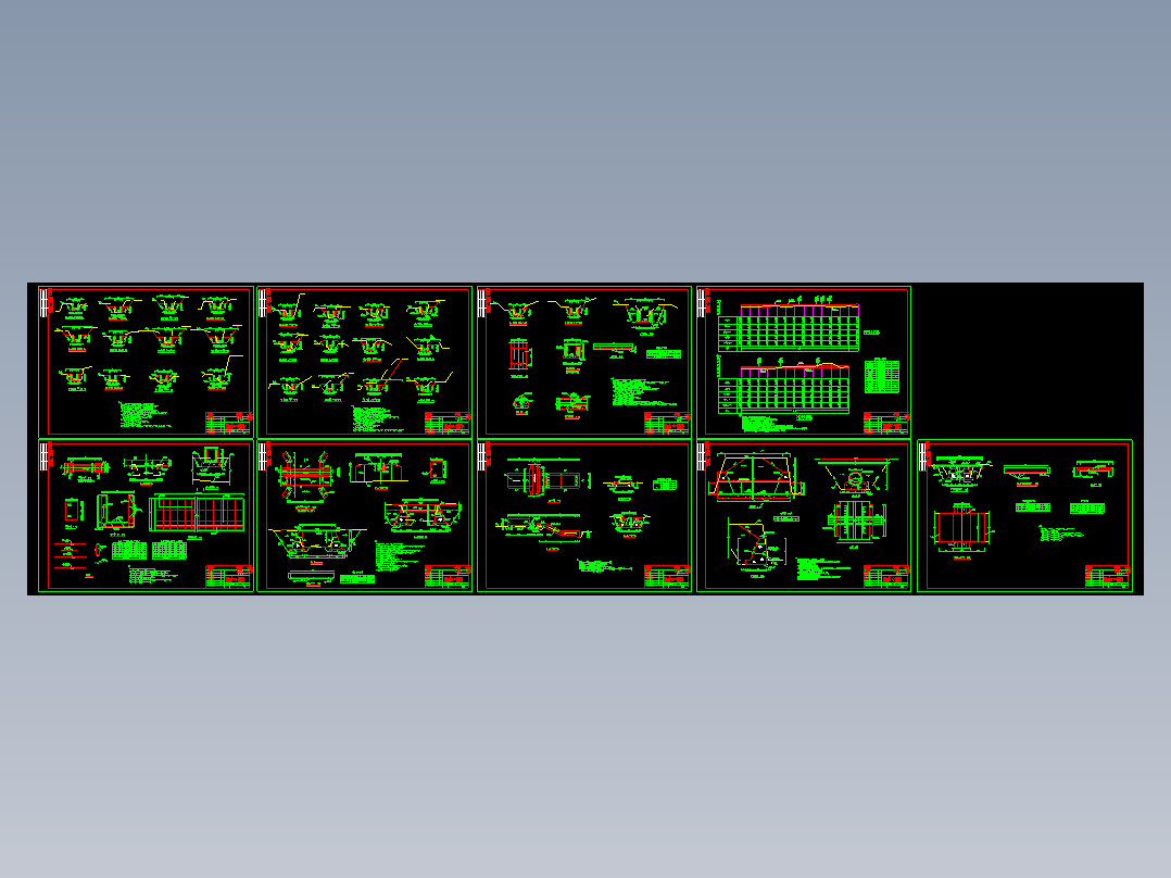 农田渠道、渡槽、桥梁、溢洪道