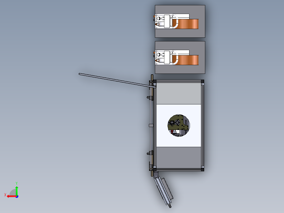 C490拖钩焊接夹具后视图