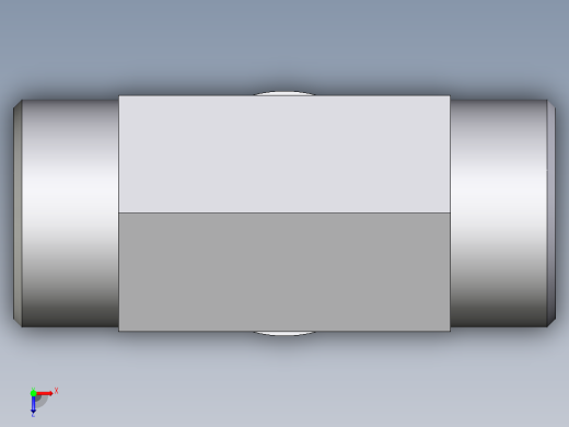卡套式工业通用硬管接头EO_Adjustable_locknut_branch_tee_TEE18LMOROMDCF俯视缩略图