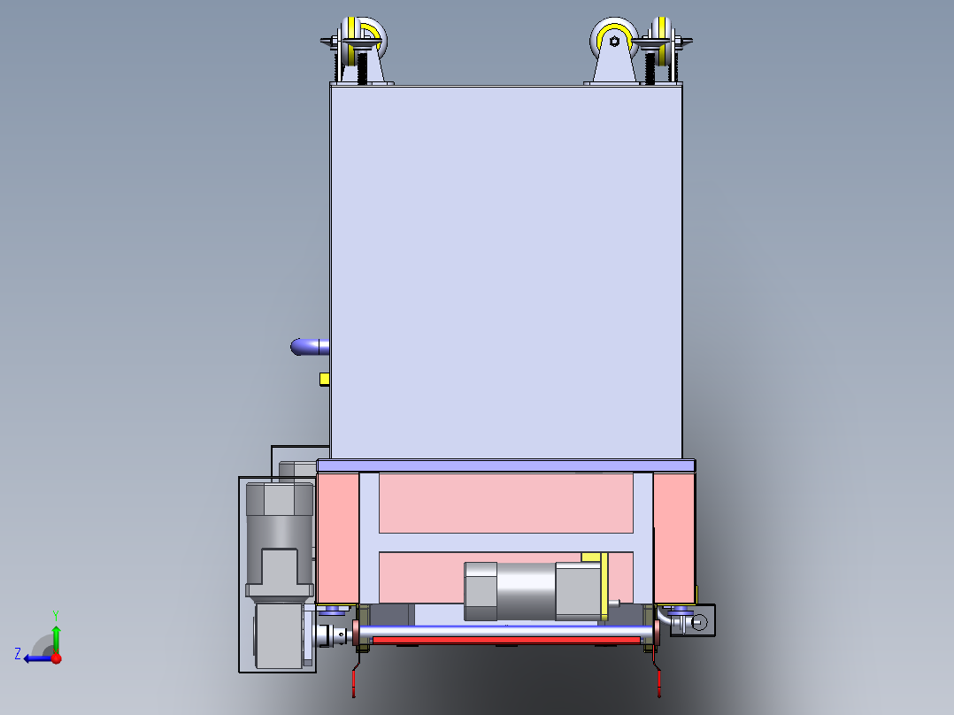 自动化油炸食品机右视图
