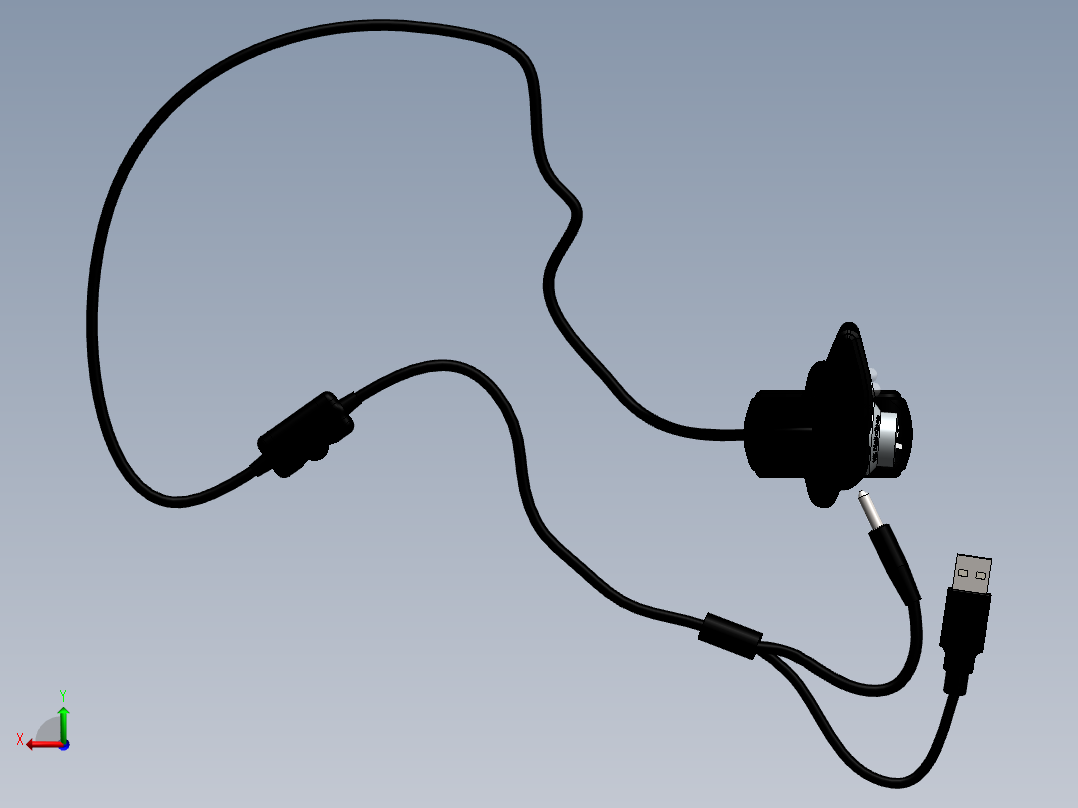 网络摄像头后视图