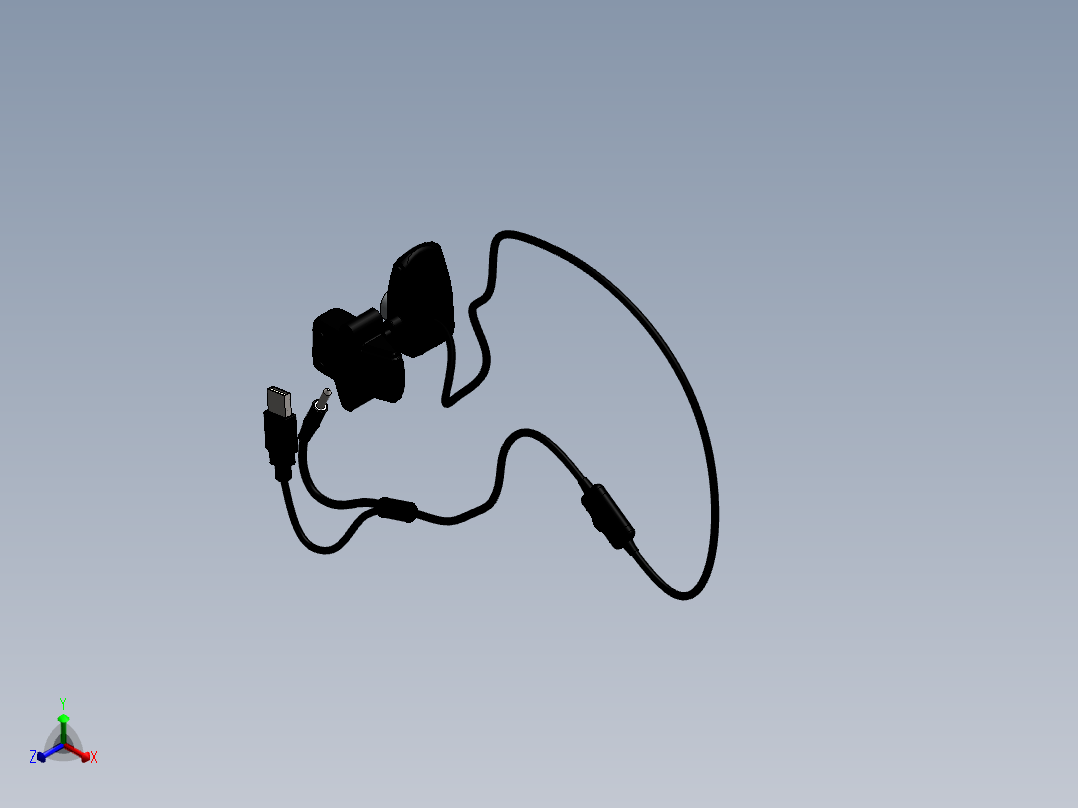 网络摄像头正等轴测图