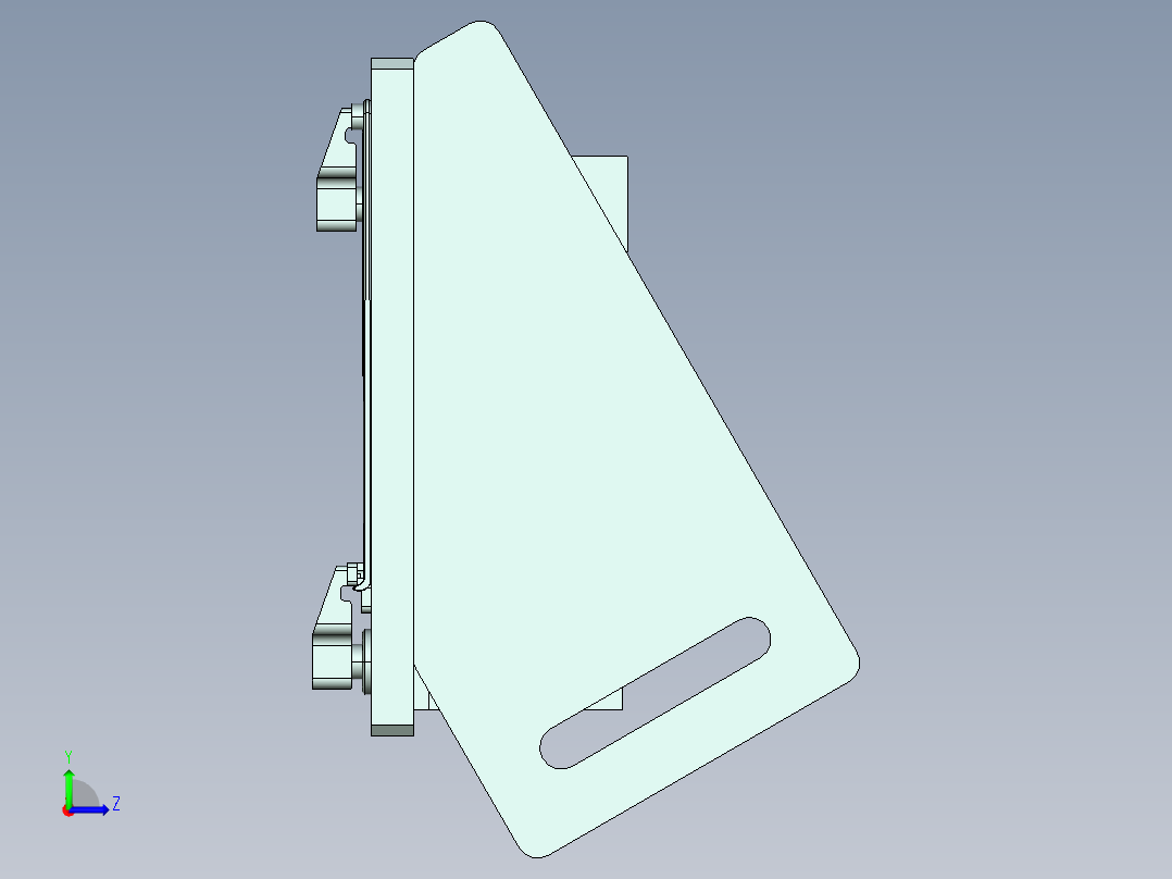 ux301-a-笔记本CNC工装夹具三维模型cnc6-8-6左视图