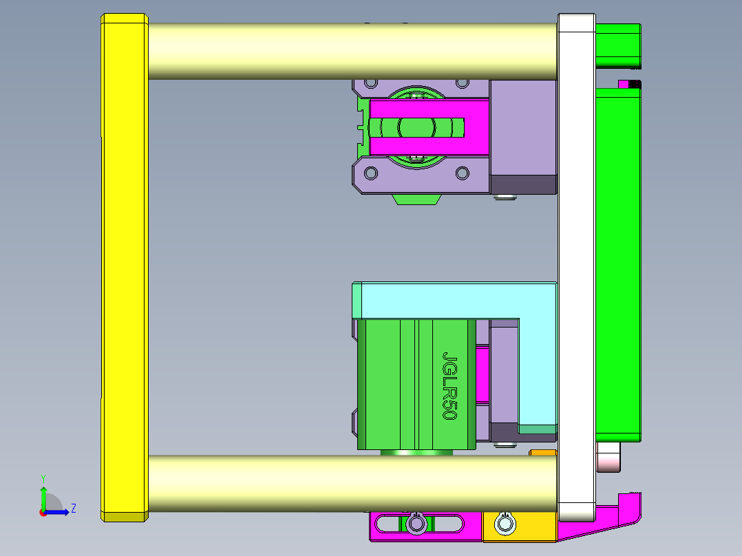 FONE-D-CNC1笔记本CNC工装夹具三维模型-1114左视图