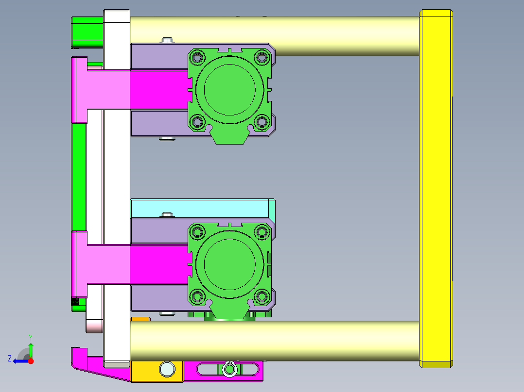 FONE-D-CNC1笔记本CNC工装夹具三维模型-1114右视图