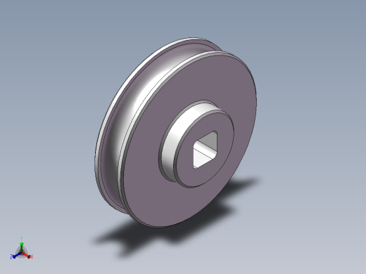 带轮正等轴测缩略图