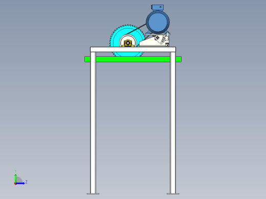 非标锯床设计左视缩略图