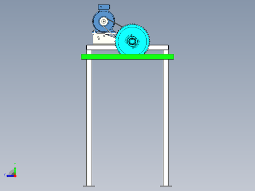 非标锯床设计右视缩略图