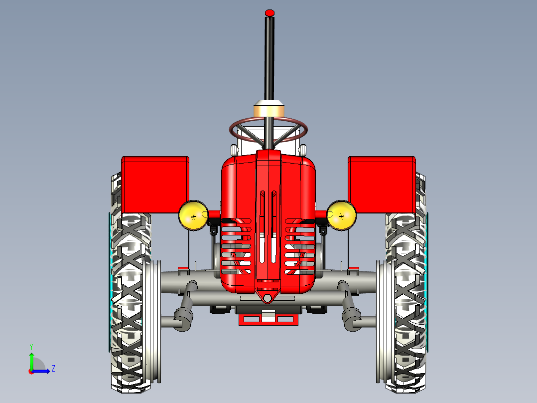 B3003241-拖拉机左视图
