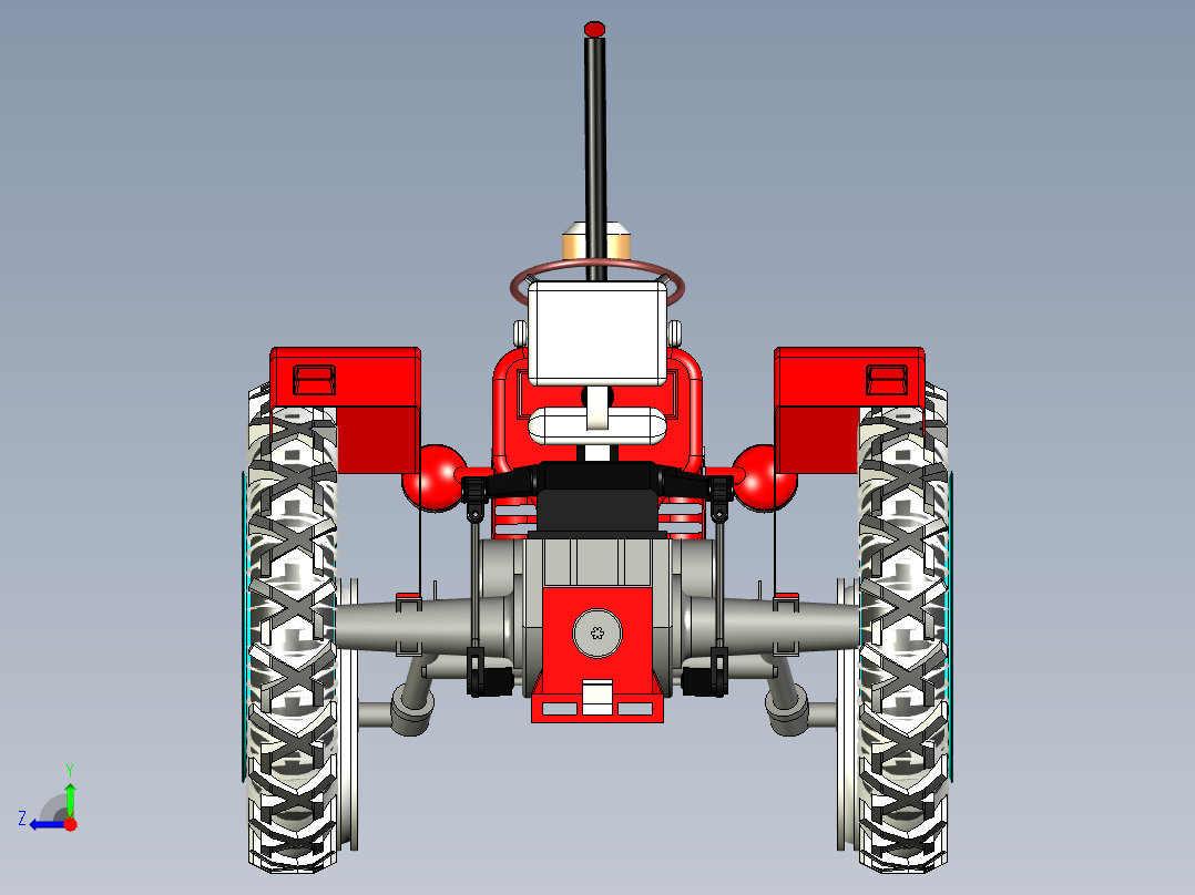 B3003241-拖拉机右视图