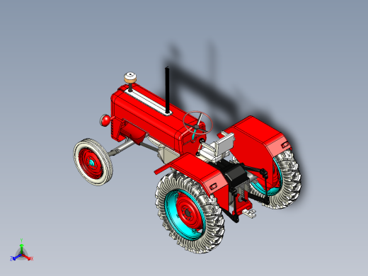 B3003241-拖拉机正等轴测缩略图