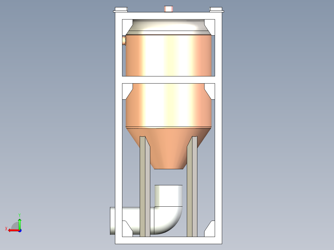 B3003497-垂直容器设计后视图