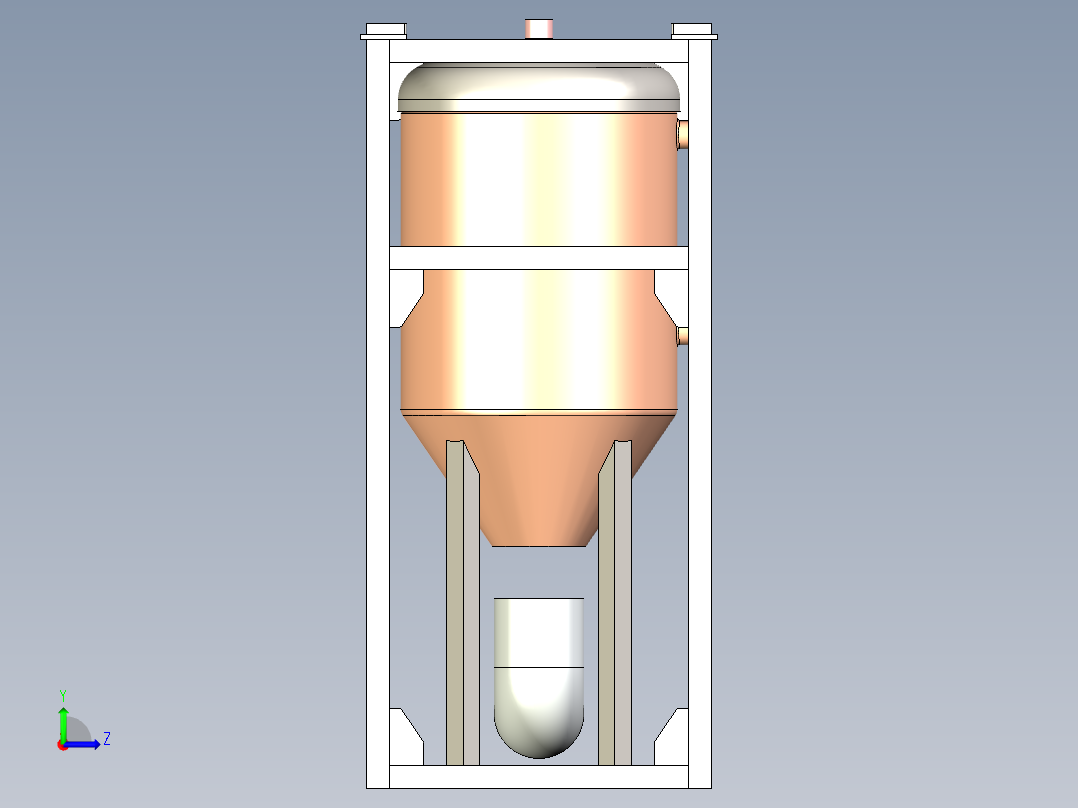 B3003497-垂直容器设计左视图