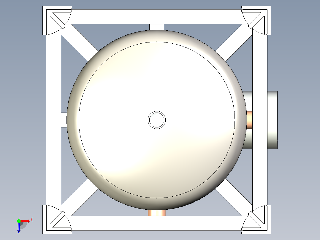 B3003497-垂直容器设计俯视图