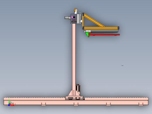 移动式桁架搬运机构前视缩略图