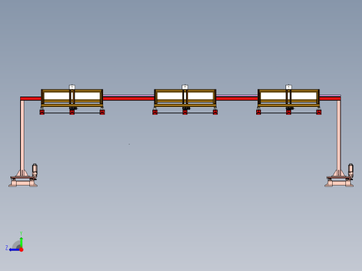 移动式桁架搬运机构右视缩略图