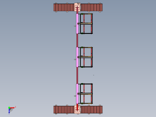 移动式桁架搬运机构俯视缩略图