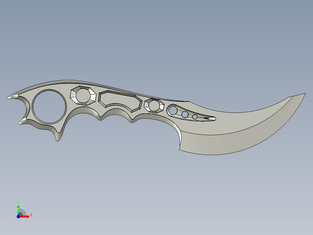 爪子刀、刀(24)前视图