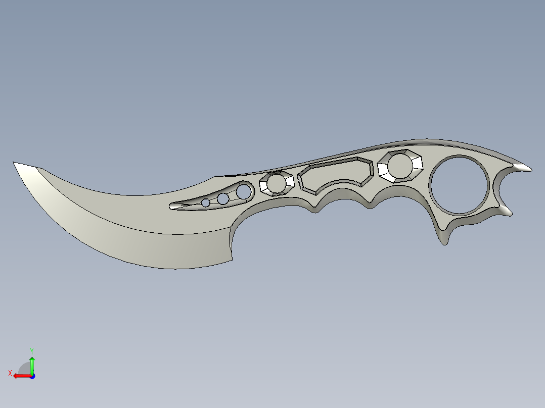 爪子刀、刀(24)后视图