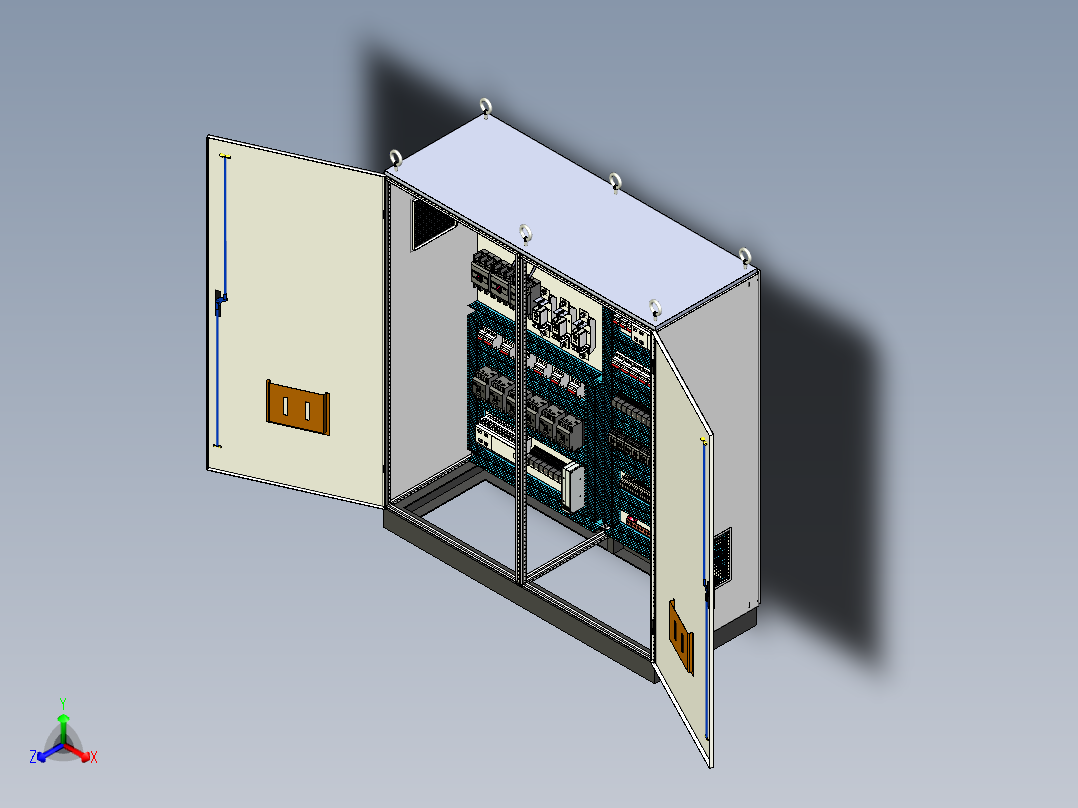 双柜组装刀开关plc延时控制柜