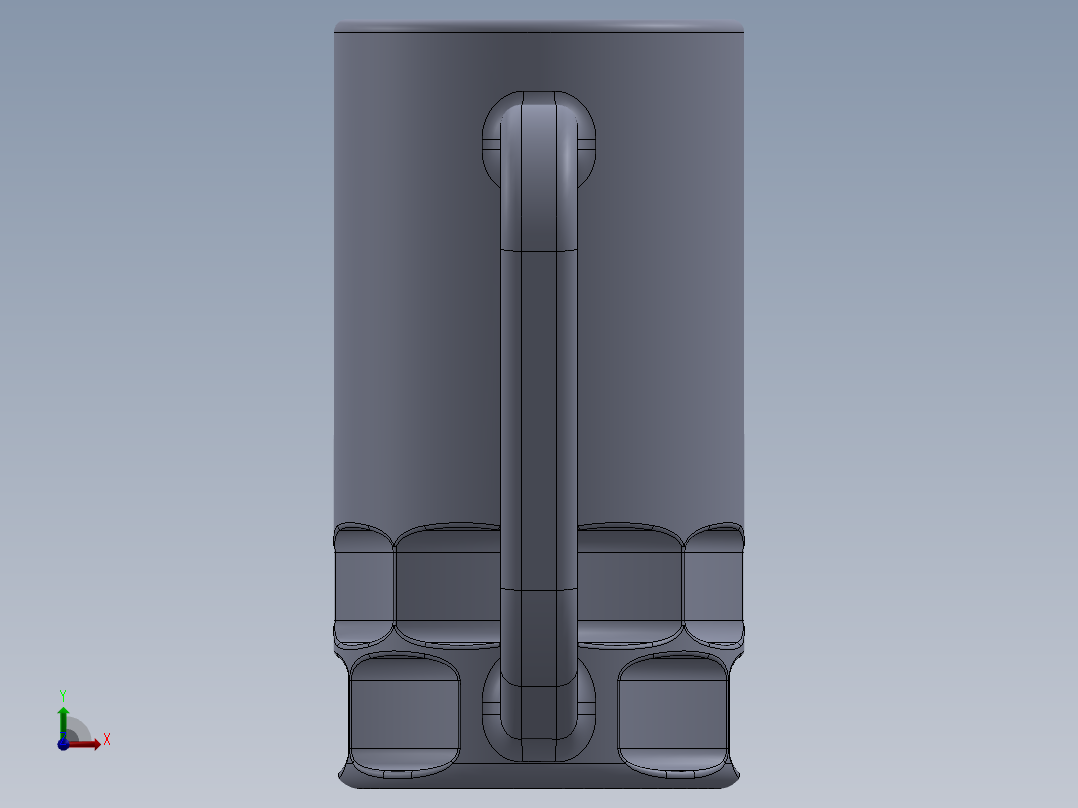 玻璃器子、杯子(18)前视图